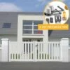 PACKIT Portail Aluminium Battant Ajouré En Kit + Motorisation Dimension L.3000 (entre Piliers) X H.1200 Mm Couleurs Blanc (RAL 9010) 1 PACKIT Portail Aluminium Battant Ajouré En Kit + Motorisation Dimension L.3000 (entre Piliers) X H.1200 Mm Couleurs Blanc (RAL 9010) -Portail Soldes Boutique 10267048 1