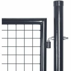 VidaXL Portail En Maille De Jardin Acier Galvanisé Gris 85,5x100 Cm - Gris 9 VidaXL Portail En Maille De Jardin Acier Galvanisé Gris 85,5x100 Cm - Gris -Portail Soldes Boutique 10561712 3