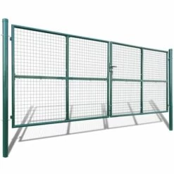 VIDAXL Portillon Maille 415 X 200 Cm / 400 X 150 Cm - Vert