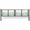 VIDAXL Portillon De Jardin Double Noir 300 X 150 Cm - Noir 2 VIDAXL Portillon De Jardin Double Noir 300 X 150 Cm - Noir -Portail Soldes Boutique 14267025 1