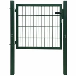 VIDAXL Portillon 106 X 150 Cm Acier Vert - Vert