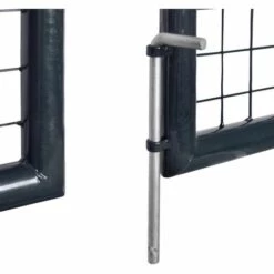 VIDAXL Portail En Maille De Jardin Acier Galvanisé 289 X 150 Cm Gris - Clôtures Et Barrières - Portillons - Gris - Gris -Portail Soldes Boutique 14269393 5