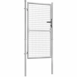 VidaXL Porte De Jardin Acier Galvanise 105x200 Cm Argente -Portail Soldes Boutique 15278384 5