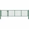 Portillon Acier 350x75 Cm Vert VidaXL -Portail Soldes Boutique 15292047 1