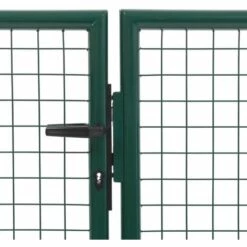 Portillon Acier 350x75 Cm Vert VidaXL -Portail Soldes Boutique 15292047 3