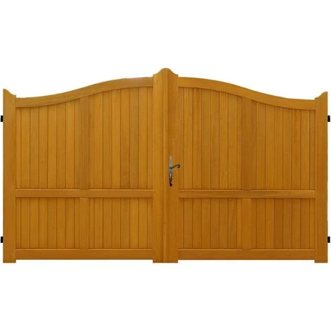 GD MENUISERIES Portail En Bois 'Plein' Largeur 3,50 M Hauteur 1,60/1,80 3 GD MENUISERIES Portail En Bois 'Plein' Largeur 3,50 M Hauteur 1,60/1,80