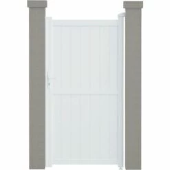 HABITAT ET JARDIN Portillon Aluminium "Lola" - 101.2 X 180.9 Cm - Blanc - Blanc.