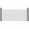 HABITAT ET JARDIN Portail Aluminium "Lola" - 349.5 X 155.9 Cm - Blanc - Blanc. 1 HABITAT ET JARDIN Portail Aluminium "Lola" - 349.5 X 155.9 Cm - Blanc - Blanc. -Portail Soldes Boutique 18275098 1