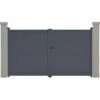 HABITAT ET JARDIN Portail Aluminium "Maurice" - 299.5 X 155.9 Cm - Gris - Gris. 2 HABITAT ET JARDIN Portail Aluminium "Maurice" - 299.5 X 155.9 Cm - Gris - Gris. -Portail Soldes Boutique 18275103 1