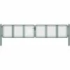 VidaXL Portail De Jardin Acier 400 X 75 Cm Vert - Vert