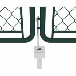 VidaXL Portail De Jardin Acier 400 X 75 Cm Vert - Vert -Portail Soldes Boutique 18302837 4