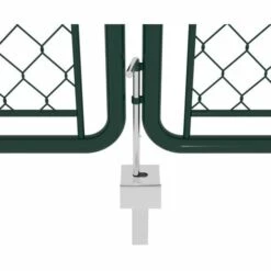 VidaXL Portail De Jardin Acier 400 X 100 Cm Vert - Vert -Portail Soldes Boutique 18302839 4