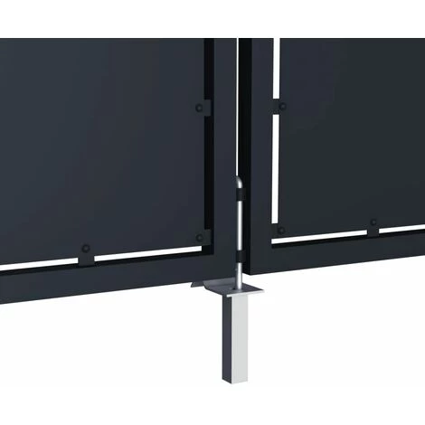 Portail De Jardin Acier 400 X 175 Cm Anthracite VidaXL - Anthracite 6 Portail De Jardin Acier 400 X 175 Cm Anthracite VidaXL - Anthracite – Image 4