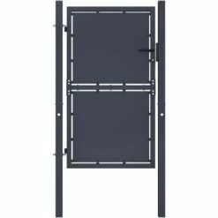 Portail De Jardin Acier 100 X 175 Cm Anthracite VidaXL - Anthracite