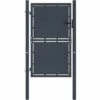 Portail De Jardin Acier 100 X 200 Cm Anthracite VidaXL - Anthracite -Portail Soldes Boutique 18379369 1