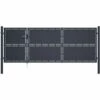 Portail De Jardin Acier 350 X 125 Cm Anthracite VidaXL - Anthracite 1 Portail De Jardin Acier 350 X 125 Cm Anthracite VidaXL - Anthracite -Portail Soldes Boutique 18402974 1
