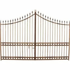 BISCOTTINI Portail En Fer Porte Plein L404xPR4xH288 Cm