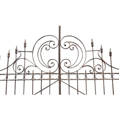 BISCOTTINI PORTAIL EN FER PORTE AJOURÉ PLEIN. L410xPR12xH298 CM. Fabriqué En Italie 5 BISCOTTINI PORTAIL EN FER PORTE AJOURÉ PLEIN. L410xPR12xH298 CM. Fabriqué En Italie – Image 3