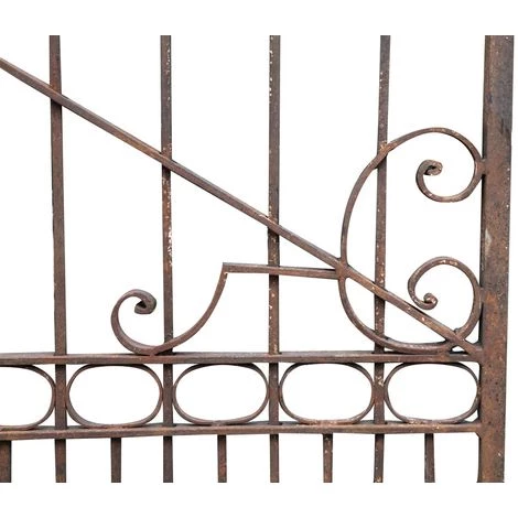 BISCOTTINI PORTAIL EN FER PORTE AJOURÉ PLEIN. L410xPR12xH298 CM. Fabriqué En Italie 7 BISCOTTINI PORTAIL EN FER PORTE AJOURÉ PLEIN. L410xPR12xH298 CM. Fabriqué En Italie – Image 5