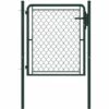 VidaXL Portillon Acier 100 X 75 Cm Vert - Vert -Portail Soldes Boutique 18713129 1