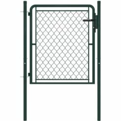 VidaXL Portillon Acier 100 X 75 Cm Vert - Vert