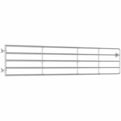 Portillon à 5 Barres Acier (150-400)x90 Cm Argenté VidaXL -Portail Soldes Boutique 18754552 3