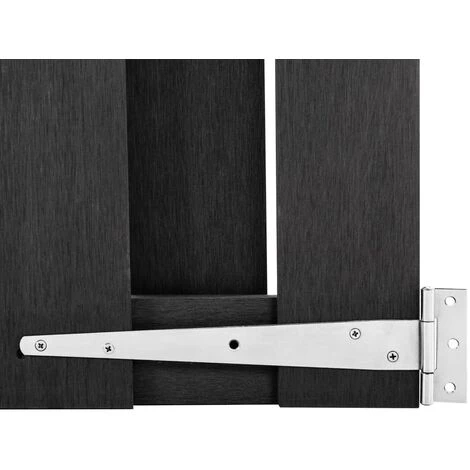 Portillon WPC 100x60 Cm Gris VidaXL 7 Portillon WPC 100x60 Cm Gris VidaXL – Image 5