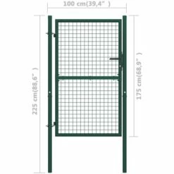 YOUTHUP Portillon Acier 100x175 Cm Vert 11 YOUTHUP Portillon Acier 100x175 Cm Vert -Portail Soldes Boutique 19526502 5