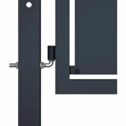 ASUPERMALL Portail De Jardin Acier 300 X 125 Cm Anthracite -Portail Soldes Boutique 19766418 3