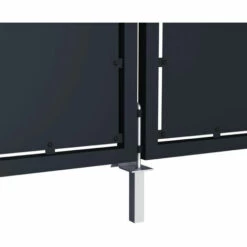 ASUPERMALL Portail De Jardin Acier 300 X 125 Cm Anthracite -Portail Soldes Boutique 19766418 4