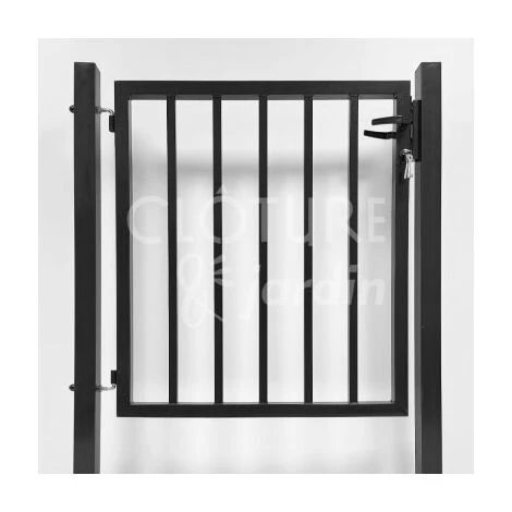 CLOTURE & JARDIN Portillon Jardin Barreaudé Gris Anthracite JARDIPLUS - 1 Mètre - Gris Anthracite (RAL 7016) 4 CLOTURE & JARDIN Portillon Jardin Barreaudé Gris Anthracite JARDIPLUS - 1 Mètre - Gris Anthracite (RAL 7016) – Image 2