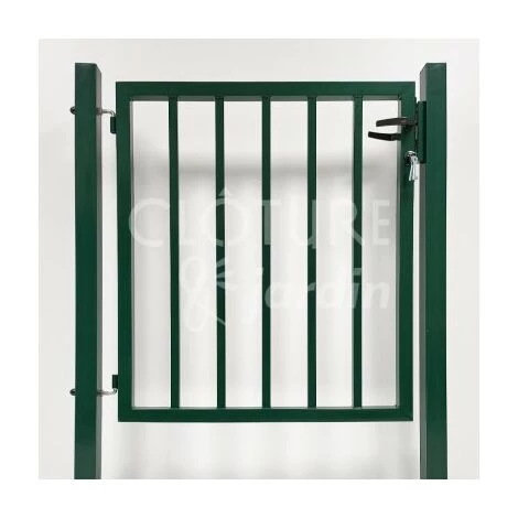 CLOTURE & JARDIN Portillon Jardin Barreaudé Vert JARDIPLUS - 1 Mètre - Vert (RAL 6005) 4 CLOTURE & JARDIN Portillon Jardin Barreaudé Vert JARDIPLUS - 1 Mètre - Vert (RAL 6005) – Image 2