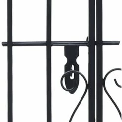 VidaXL Portillon Ornemental De Jardin Fer Forgé 122x20,5x100 Cm - Noir 11 VidaXL Portillon Ornemental De Jardin Fer Forgé 122x20,5x100 Cm - Noir -Portail Soldes Boutique 19849203 5