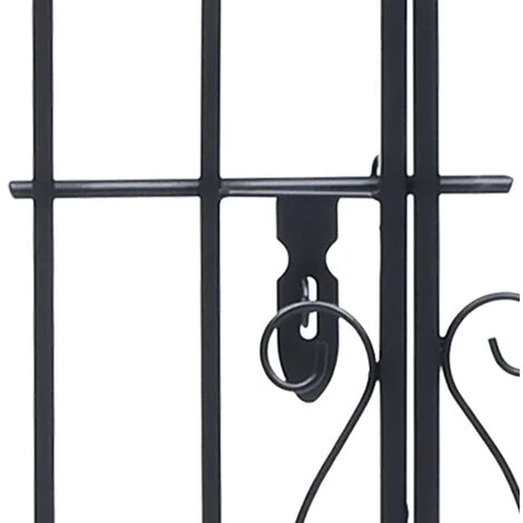 VidaXL Portillon Ornemental De Jardin Fer Forgé 122x20,5x160 Cm - Noir 7 VidaXL Portillon Ornemental De Jardin Fer Forgé 122x20,5x160 Cm - Noir – Image 5