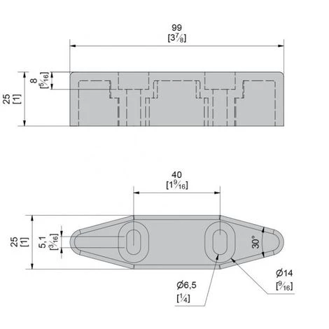 SLID'UP BY MANTION Guide En Nylon Pour Profil De Guidage En U Et Porte Jusqu'à 200 Kg 4 SLID'UP BY MANTION Guide En Nylon Pour Profil De Guidage En U Et Porte Jusqu'à 200 Kg – Image 2