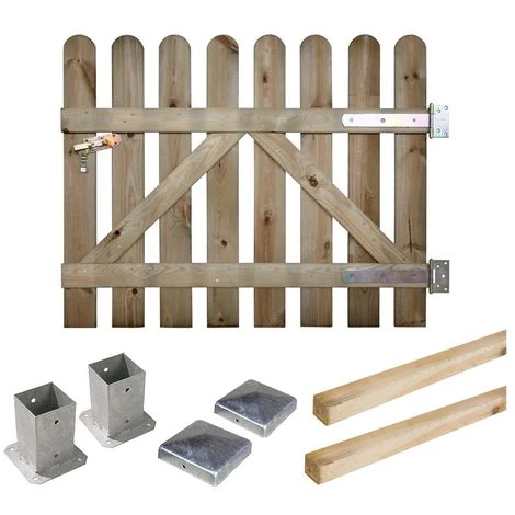 CÉMONJARDIN Kit Portillon En Bois Coquelicot H 100 Cm à Fixer 3 CÉMONJARDIN Kit Portillon En Bois Coquelicot H 100 Cm à Fixer