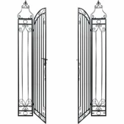 ASUPERMALL Portillon Ornemental De Jardin Fer Forge 122x20,5x160 Cm 10 ASUPERMALL Portillon Ornemental De Jardin Fer Forge 122x20,5x160 Cm -Portail Soldes Boutique 20854383 4