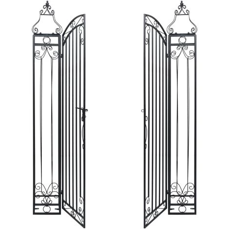 ASUPERMALL Portillon Ornemental De Jardin Fer Forge 122x20,5x160 Cm 6 ASUPERMALL Portillon Ornemental De Jardin Fer Forge 122x20,5x160 Cm – Image 4