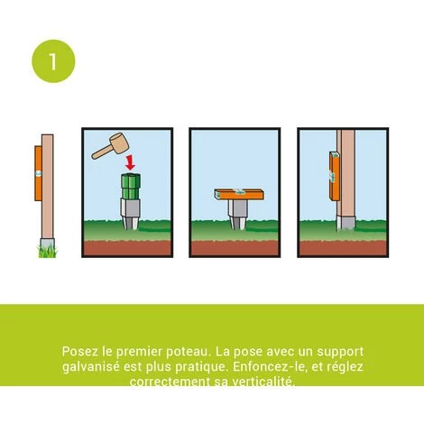 CÉMONJARDIN Kit Barrière En Bois Coquelicot 100 Cm à Enfoncer 5 CÉMONJARDIN Kit Barrière En Bois Coquelicot 100 Cm à Enfoncer – Image 3