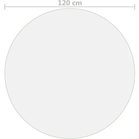 Protecteur De Table Transparent Ø 120 Cm 2 Mm PVC VidaXL - Transparent 5 Protecteur De Table Transparent Ø 120 Cm 2 Mm PVC VidaXL - Transparent – Image 3