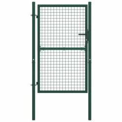 Topdeal Portail De Clôture Acier 100x200 Cm Vert 8 Topdeal Portail De Clôture Acier 100x200 Cm Vert -Portail Soldes Boutique 22994806 2