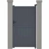 HABITAT ET JARDIN Portillon Aluminium "Maurice" - 101.2 X 155.9 Cm - Gris 1 HABITAT ET JARDIN Portillon Aluminium "Maurice" - 101.2 X 155.9 Cm - Gris -Portail Soldes Boutique 24042206 1