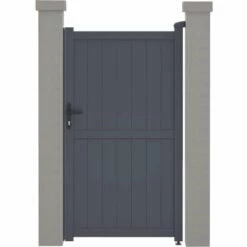 HABITAT ET JARDIN Portillon Aluminium "Maurice" - 101.2 X 155.9 Cm - Gris