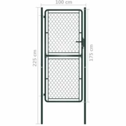 YOUTHUP Portillon Acier 100 X 175 Cm Vert - Vert 9 YOUTHUP Portillon Acier 100 X 175 Cm Vert - Vert -Portail Soldes Boutique 24405604 4