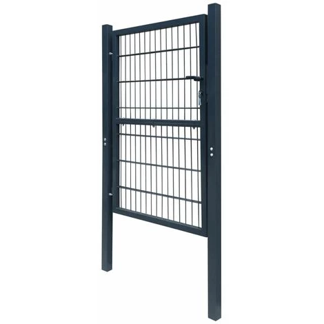 Hommoo Portillon Acier 106 X 250 Cm Anthracite HDV04251 5 Hommoo Portillon Acier 106 X 250 Cm Anthracite HDV04251 – Image 3