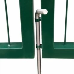 Hommoo Portail De Cloture De Jardin Avec Poteaux 350x120 Cm Acier Vert HDV04692 10 Hommoo Portail De Cloture De Jardin Avec Poteaux 350x120 Cm Acier Vert HDV04692 -Portail Soldes Boutique 25257633 4