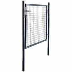 Hommoo Portail En Maille De Jardin Acier Galvanise 85,5x100 Cm Gris HDV05286 8 Hommoo Portail En Maille De Jardin Acier Galvanise 85,5x100 Cm Gris HDV05286 -Portail Soldes Boutique 25257685 2