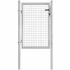 Hommoo Porte De Jardin Acier Galvanise 105x150 Cm Argente HDV06153 2 Hommoo Porte De Jardin Acier Galvanise 105x150 Cm Argente HDV06153 -Portail Soldes Boutique 25257834 1