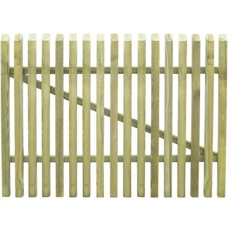 Hommoo Porte De Jardin En Piquets Bois De Pin Impregne FSC 100 X 75 Cm HDV29291 4 Hommoo Porte De Jardin En Piquets Bois De Pin Impregne FSC 100 X 75 Cm HDV29291 – Image 2