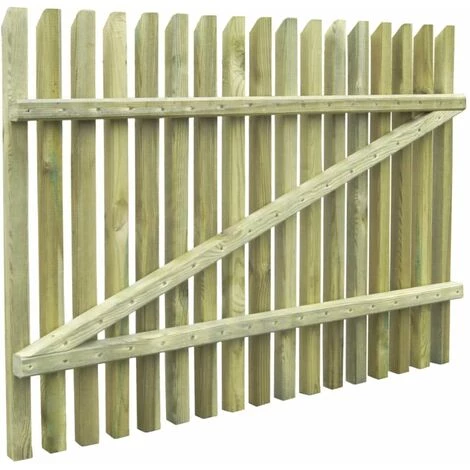 Hommoo Porte De Jardin En Piquets Bois De Pin Impregne FSC 100 X 75 Cm HDV29291 7 Hommoo Porte De Jardin En Piquets Bois De Pin Impregne FSC 100 X 75 Cm HDV29291 – Image 5